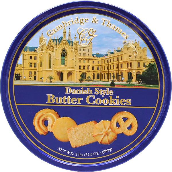 Cambridge & Thames Danish Butter Cookies Jumbo Tin 908g MNB Variety