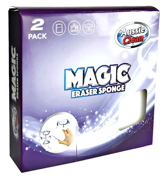 Aussie Clean Magic Eraser Sponge 2 Pack MNB Variety Imports