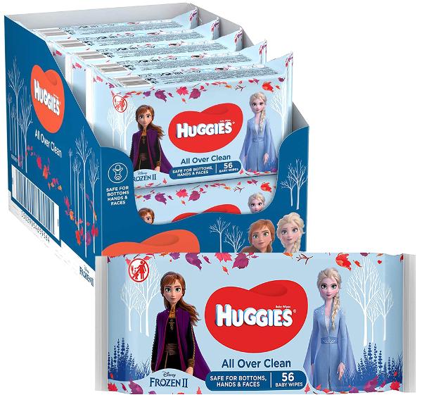 Huggies All Over Clean Frozen 2 56 Baby Wipes MNB Variety Imports
